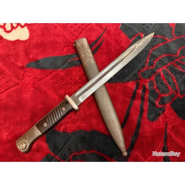 rare baionnette MAUSER 98.K fabrication W.K.C., date 1939