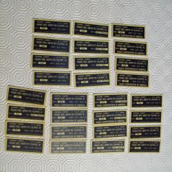 militaria 28 plaques signal corps pour radios PRC 8 / 9 /10  U.S.