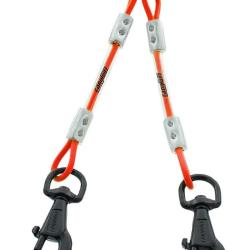 Accouples c&acirc;ble X-TREME double pour chien - Orange