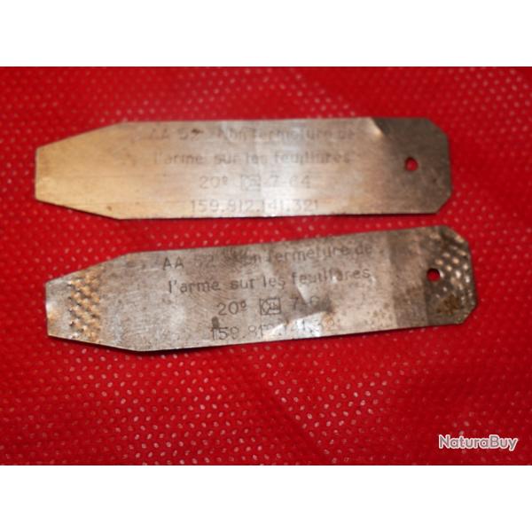 Jauges de feuillure de non fermeture de AA52