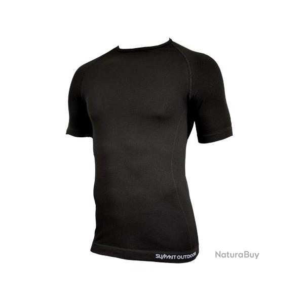 Tee shirt A�ro Active Line Temps Chaud Noir
