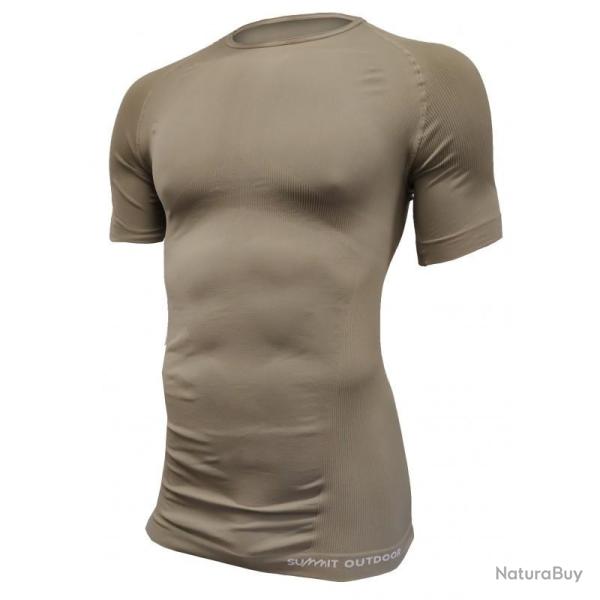 Maillot technique ACTION Technical Line Climat temp�r� Beige