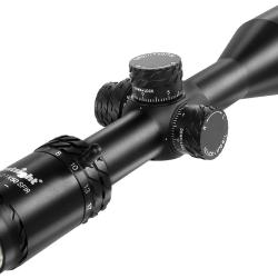 Lunette 4.5-27x50 FFP Réticule Mil-Dot Rouge/Vert Zero Stop Parallaxe Latérale Pare-Soleil Capuchons