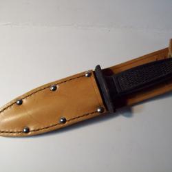 couteau  ancien avec étui cuir