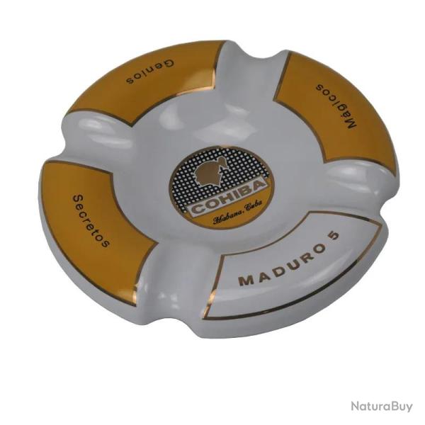 Grand Cendrier 4 Cigares Habana Cuba, Modele: Blanc