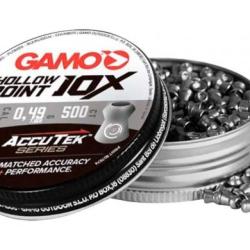 Plombs 4.5 mm GAMO Hollow Point 10X Accu Tek