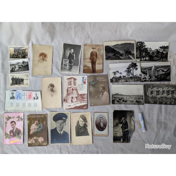 WW1/2/POSTWAR FRANCE LOT DE CARTES POSTALES PHOTOS FRANCAISES GUERRE ET CIVILES