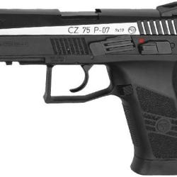 Pistolet &agrave; plomb CO2 4.5 mm BB ASG CZ 75 P-07 Duty Bicolore Blowback