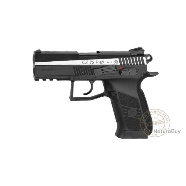Pistolet � plomb CO2 4.5 mm BB ASG CZ 75 P-07 Duty Bicolore Blowback