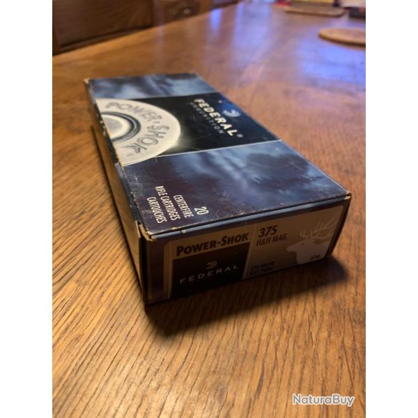 Bote de 20 cartouches FDRAL, calibre 375 H&H Mag, ogive 270 grains SOFT POINT