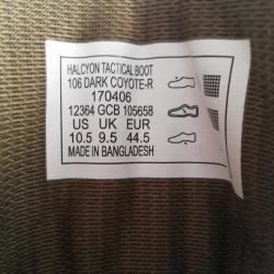 Chaussures tactiques 5.11 Halcyon taille 44.5