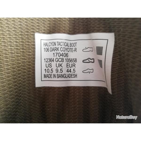 Chaussures tactiques 5.11 Halcyon taille 44.5