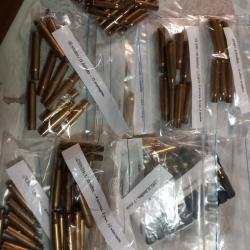 1 LOT DE 133 DOUILLES DE 9 CALIBRES DIFFERENTS