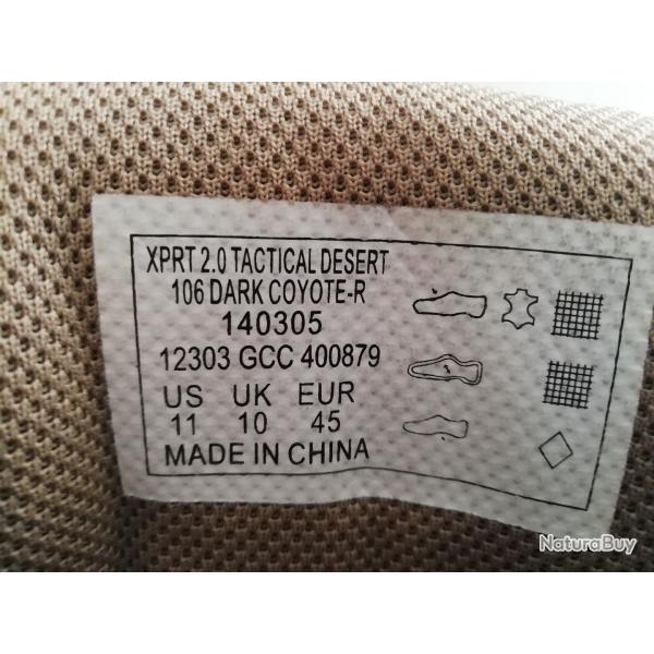 Chaussures tactiques 5.11 XPRT2 taille 45