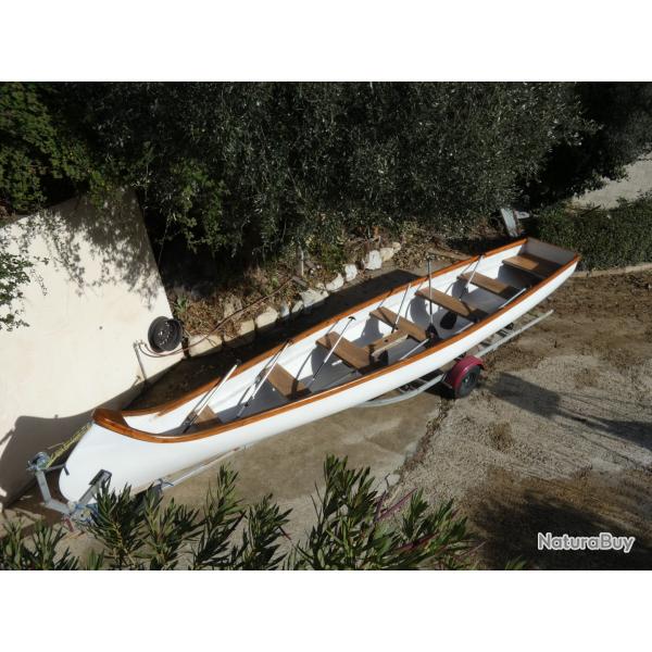 cano   grand   rabaska amrindien  7 m