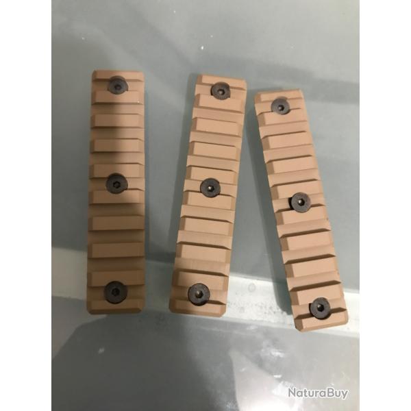 Rail ar15 airsoft tan longueur 9.50 cm