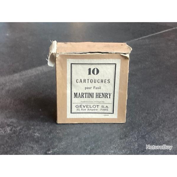 Trs belle boite 450/577 Martini Henry fabrication GEVELOT - VIDE