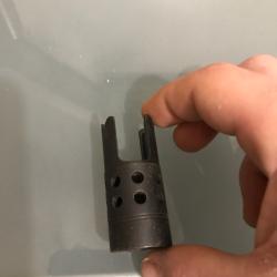 Cache flamme ar-15 airsoft g&p acier 14 mm horaire