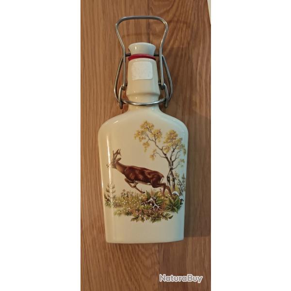 FLASQUE PORCELAINE DECOR BROCARD