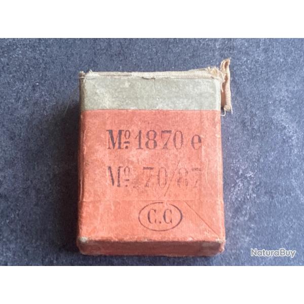 RAR  boite originale de 10.4 mm Vetterli Vitali Italien Mle 1870 et 1870/87 - Bologne 1890 - VIDE