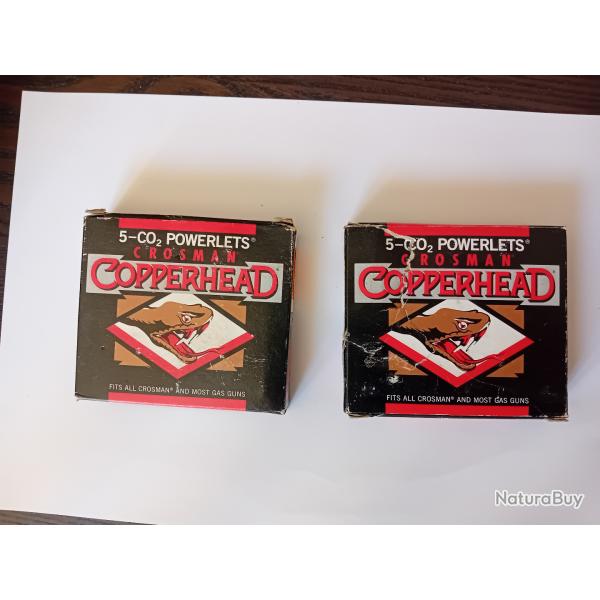 Cartouche gaz CO2 CROSMAN COPPERHEAD armes air comprim� COLLECTOR
