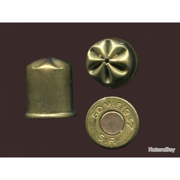 Cartouche pour fusil harponneur Huricanne M�t�or - RARE - 14.3 mm x 18 R ferm� en rosette 6 plis
