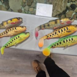 LOT LEURRES SOUPLES - SAVAGE GEAR - CANNIBAL SHAD