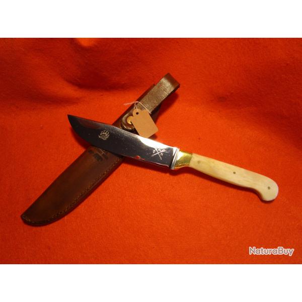 COUTEAU ARTISANAL forg� l'ATELIER DE L'OURS NOIR  couteau de traite bais d'Hudson chasse camping