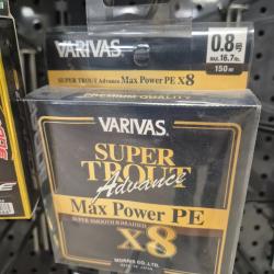 TRESSE - VARIVAS - SUPER TROUT ADVANCE MAX POWER X8 - PE 0.8