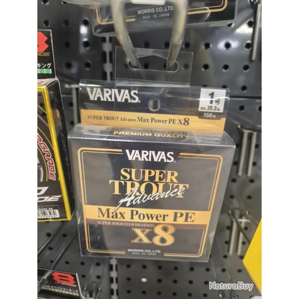 TRESSE - VARIVAS - SUPER TROUT ADVANCE MAX POWER X8 - PE 1