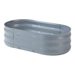 Jardini&egrave;re bac &agrave; plante fleur sur&eacute;lev&eacute;e acier galvanis&eacute; 90 x 50 x 25 cm anthracite 03_0009506