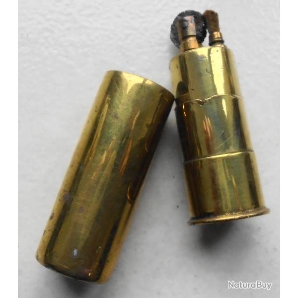 Briquet en forme de Cartouche de chasse de calibre 16 : laiton en majorit�