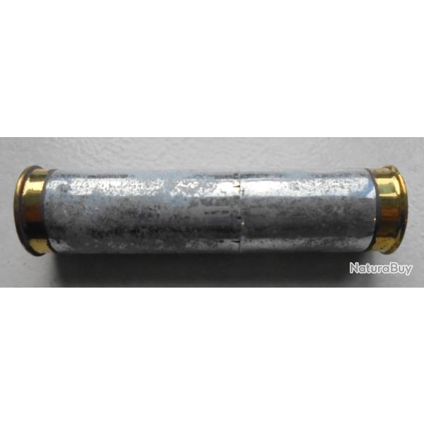 Briquet en forme de Cartouche de chasse de calibre 12 FN Belgium : laiton et aluminium