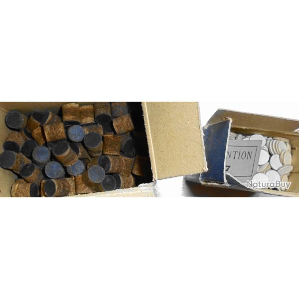 bourres en feutre gris et carton n 20 bis pour cartouches de chasse de petit calibre en 12m/m