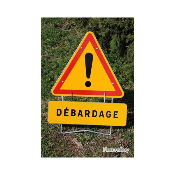 Panneau de signalisation AK14 "DEBARDAGE" 700mm