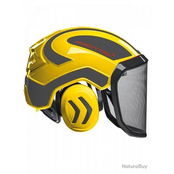 Casque Protos Forest jaune gris