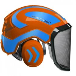 Casque Protos Forest Orange bleu