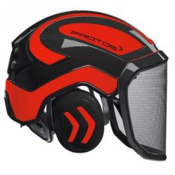 Casque Protos Forest noir orange