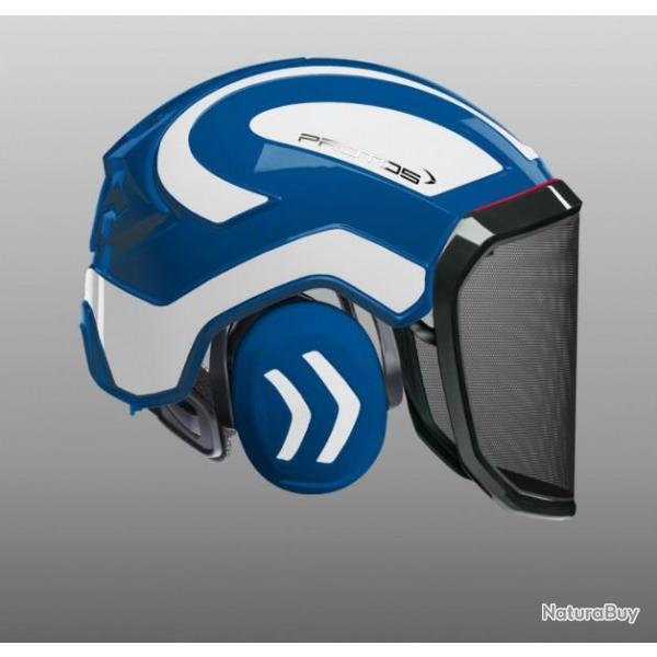 Casque Protos Forest bleu blanc