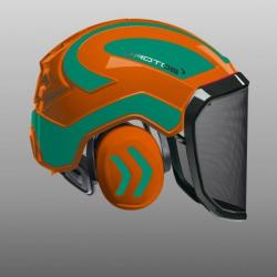 Casque Protos Forest orange vert