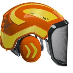 Casque Protos Forest orange jaune citron reflechissant