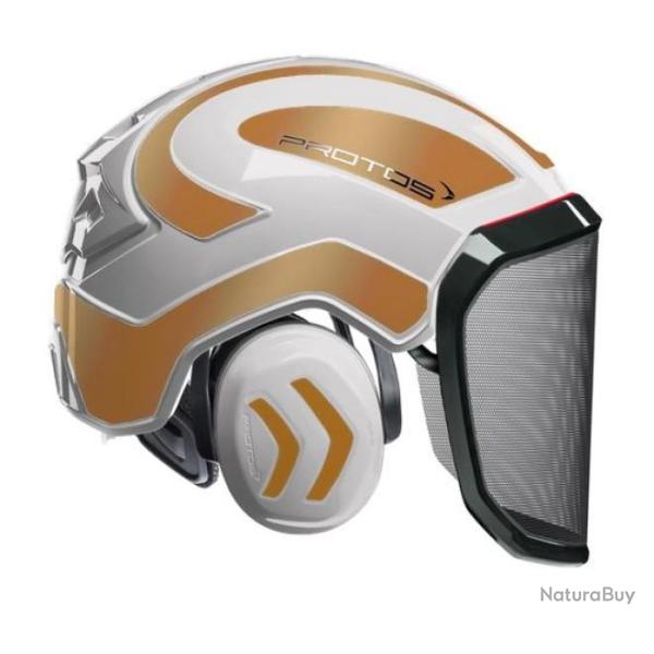 Casque Protos Forest Blanc or