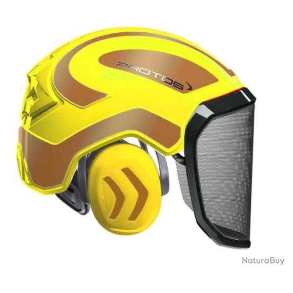 Casque Protos Forest Jaune fluo or
