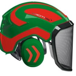 Casque Protos Forest Vert rouge orange n&eacute;on
