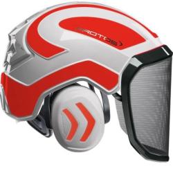 Casque Protos Forest Blanc rouge orange n&eacute;on