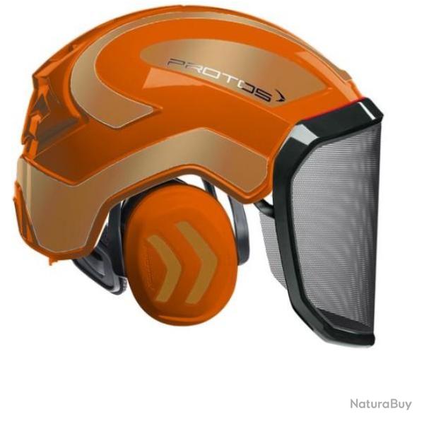 Casque Protos Forest Orange or