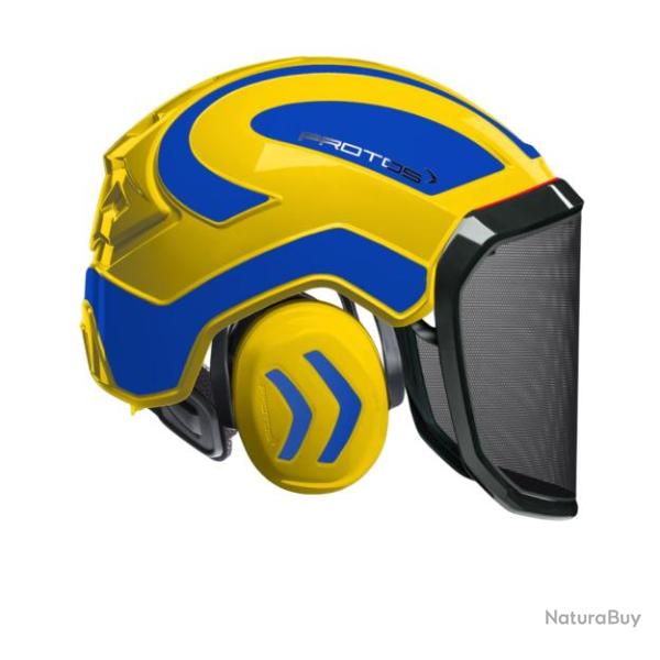 Casque Protos Forest Jaune bleu