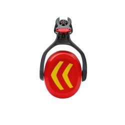 Coquilles antibruit pour casque PROTOS rouge jaune