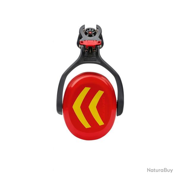 Coquilles antibruit pour casque PROTOS rouge jaune