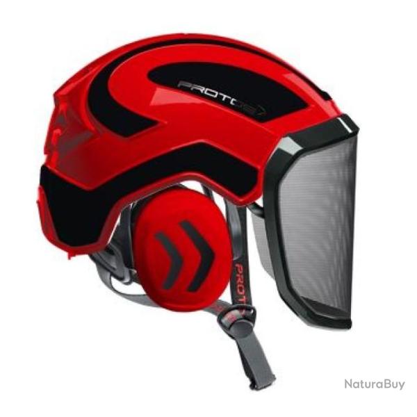 Casque Protos Arborist rouge noir